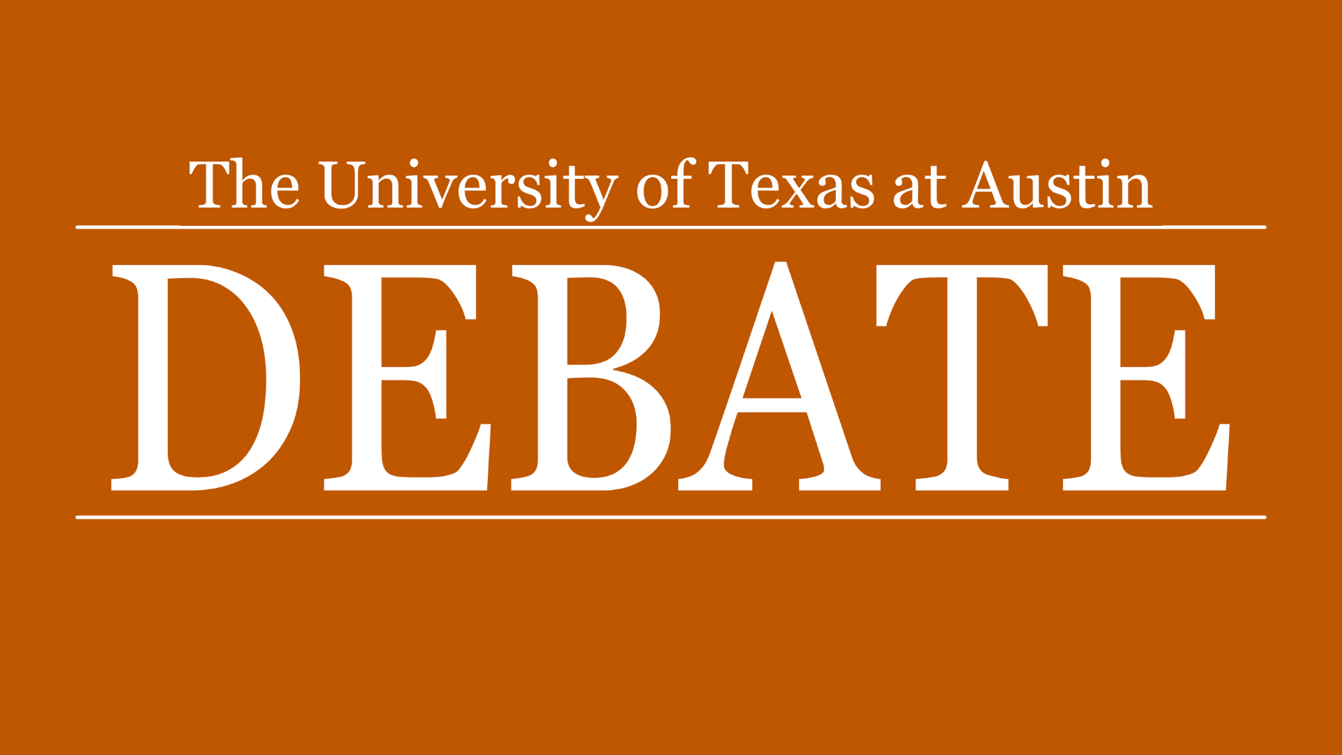 University of Texas at Austin Debate Team