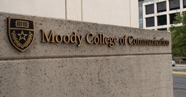 A sign for moody college