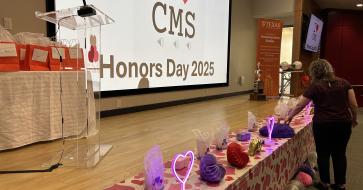 CMS Honors Day Stage Decor