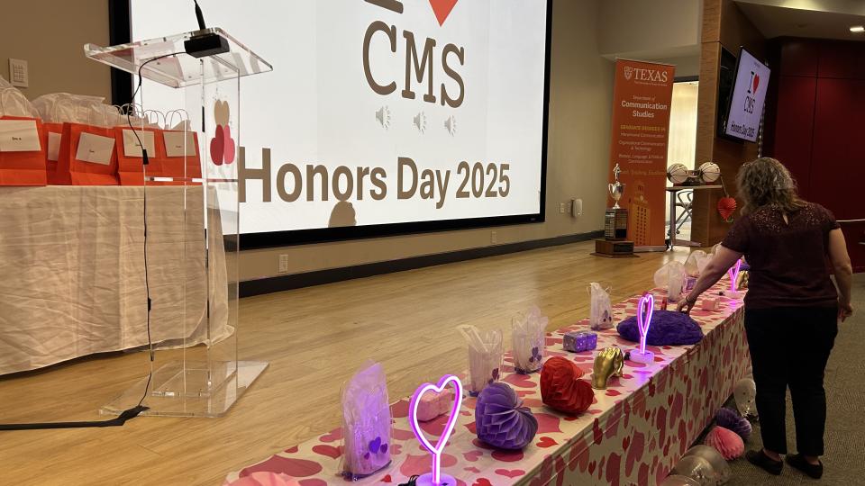 CMS Honors Day Stage Decor