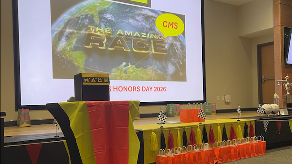CMS Honors Day 2026 Stage Decor