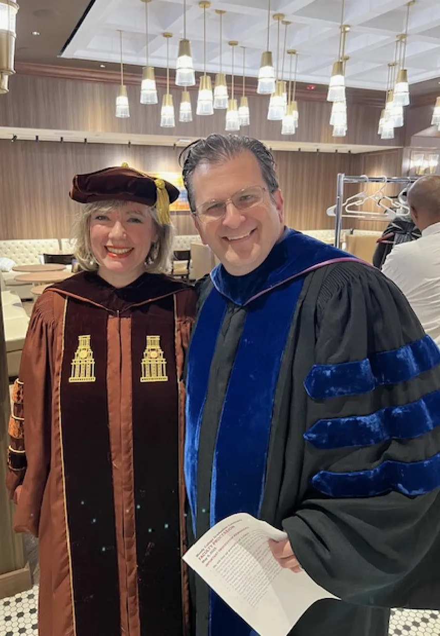 CMS faculty Katie Bradford and Larry Schooler