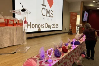 CMS Honors Day Stage Decor