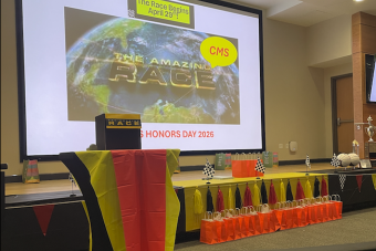 CMS Honors Day Stage Decor