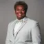 Picture of Lavontae Morrow wearing grey suit and bowtie